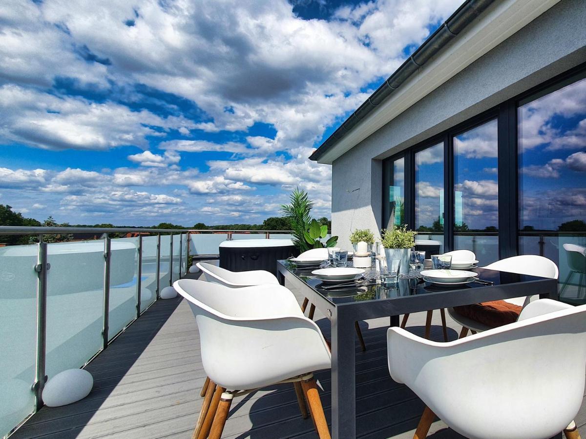 Penthouse Mit Whirlpool Im Herzen Von Niedersachsen Burgwedel  Exterior photo